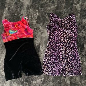 2 girls eurotards like new Medium 8/10 gymnastics/dance